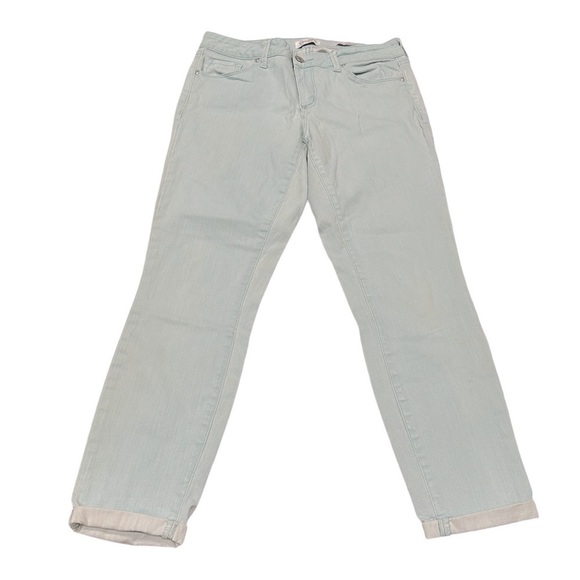Jessica Simpson Rolled Crop Skinny Jeans Blue Size 4/27 - Picture 1 of 4